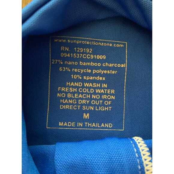 DuckSkinz UV+ H2O Armor Blue Full-Zip Jacket Size M Unisex - Picture 5 of 6